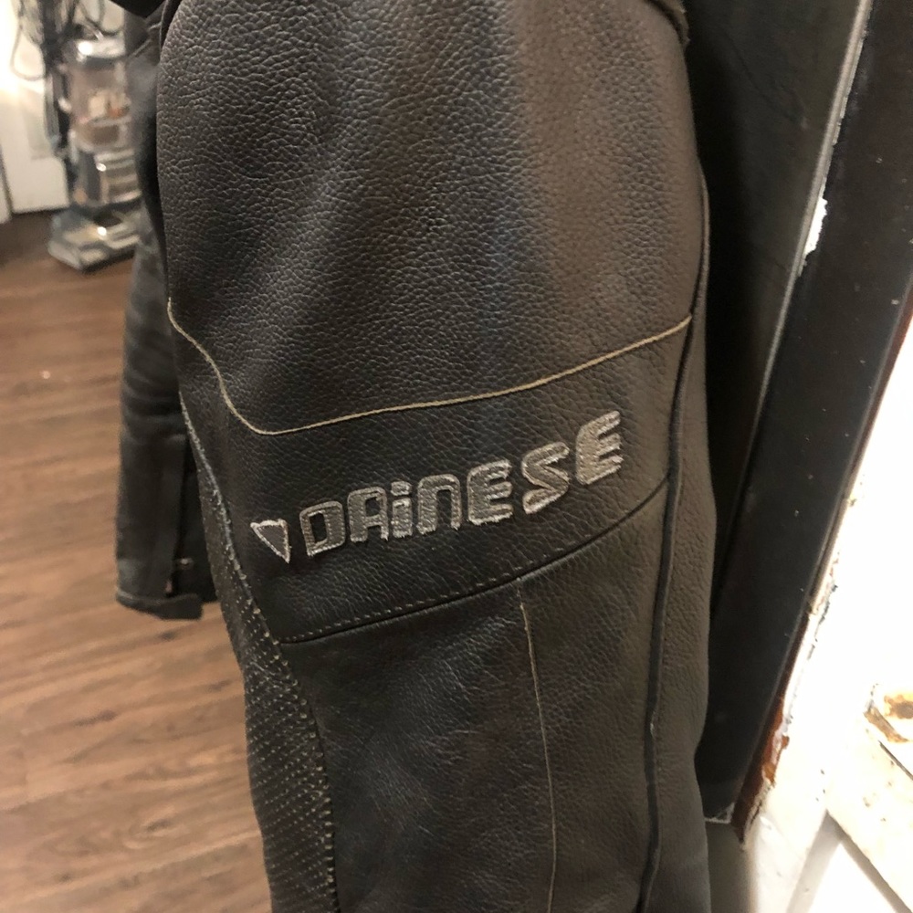 Dainese. Pro armour leather padded riding jacket